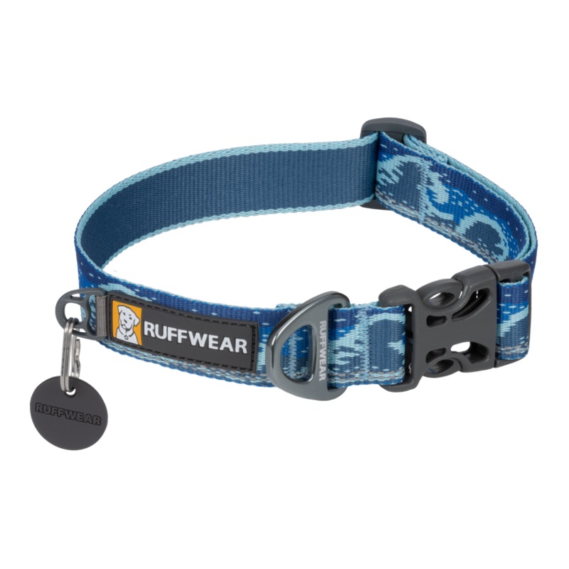 Ruffwear Crag Dog Collar in Midnight Wave