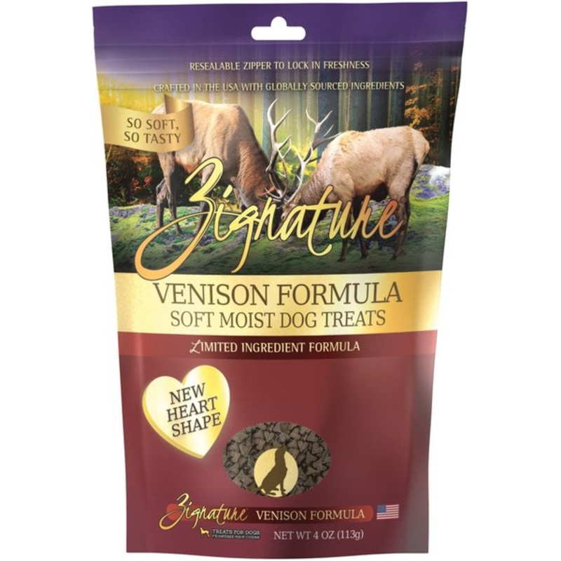 Zignature Venison Flavored Soft Dog Treats