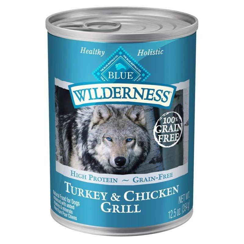 Blue Buffalo Wilderness Turkey & Chicken Grill Canned Dog Food