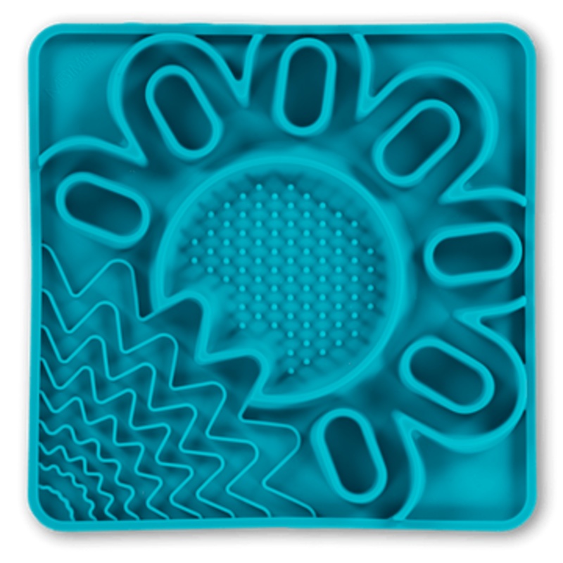 Messy Mutts Framed Silicone Multi Surface Lick Mat in Blue