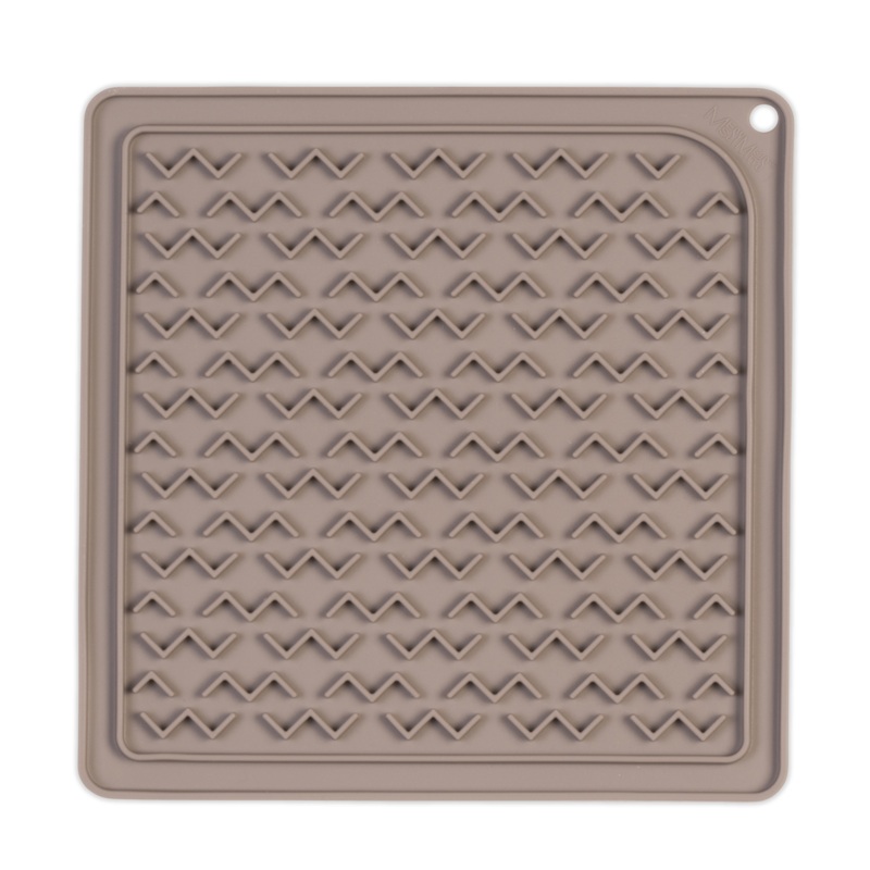 Messy Mutts Therapeutic Feeding Mat With Silicone Spatula Grey