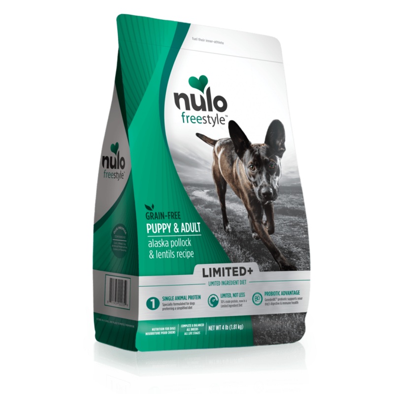 Nulo FreeStyle Limited+ Grain Free Alaska Pollock & Lentils Recipe Puppy & Adult Dry Dog Food