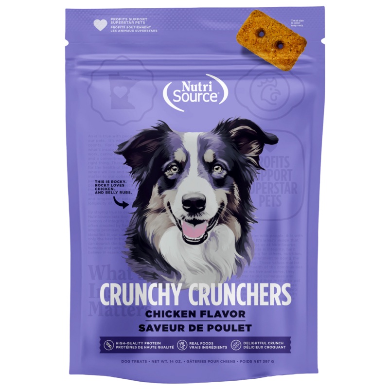 NutriSource Crunchy Crunchers Grain Free Chicken Dog Treats