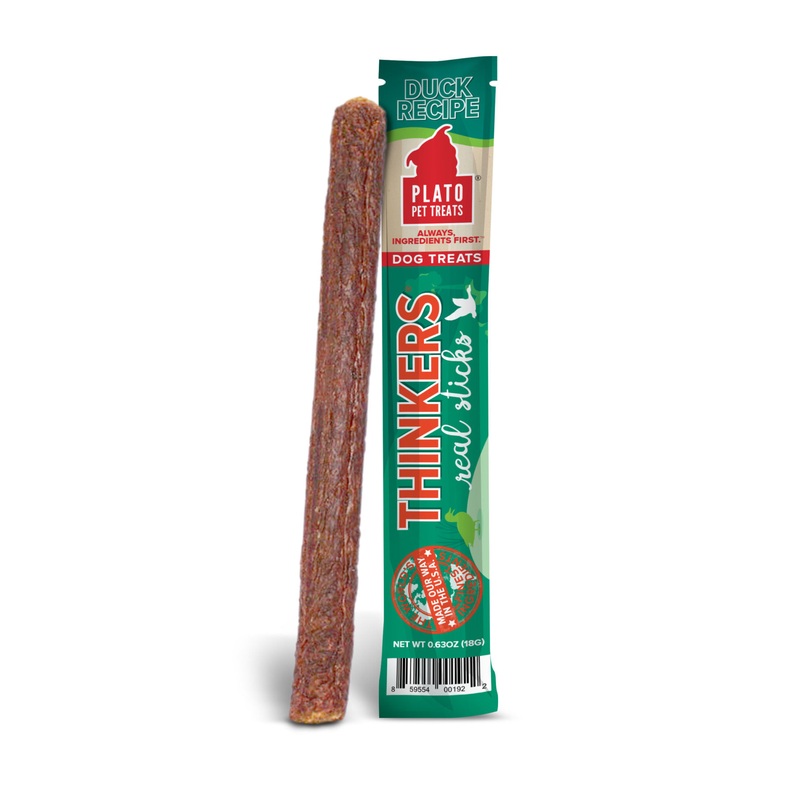 Plato Thinkers Duck Meat Single Stick Dog Treat