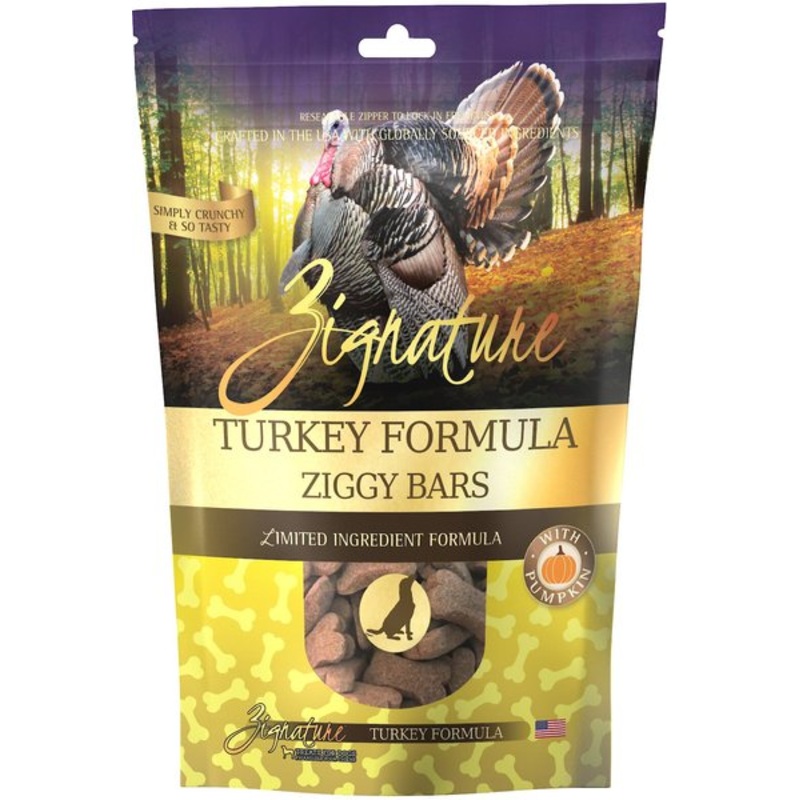 Zignature Ziggy Bars Turkey Formula Dog Treats
