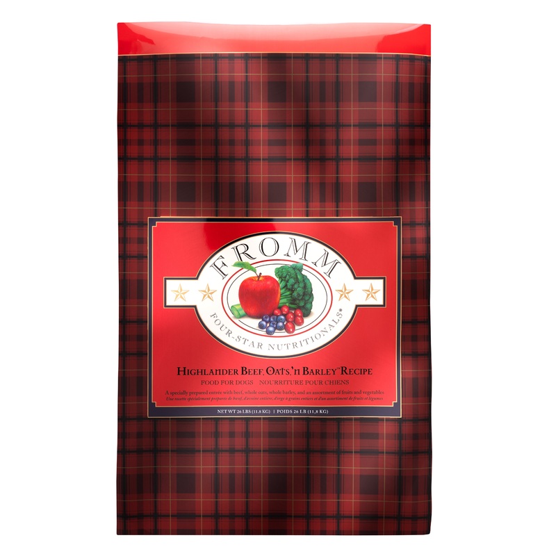 Fromm Four-Star Grain Inclusive Highlander Beef Oats and Barley Dry Dog Food