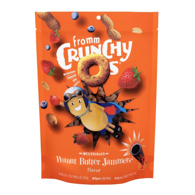 Fromm Multigrain Crunchy O's Peanut Butter Jammers Flavor Treats