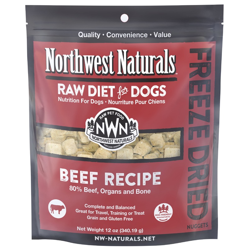 Northwest Naturals Freeze-Dried Raw Beef Nuggets Dog Food