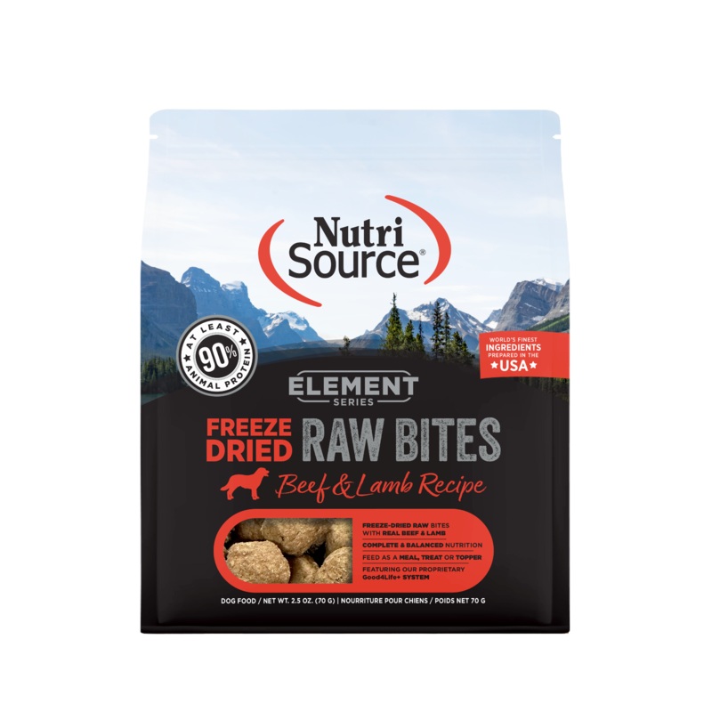 NutriSource Element Series Beef and Lamb Recipe Freeze-Dried Raw Dog Food