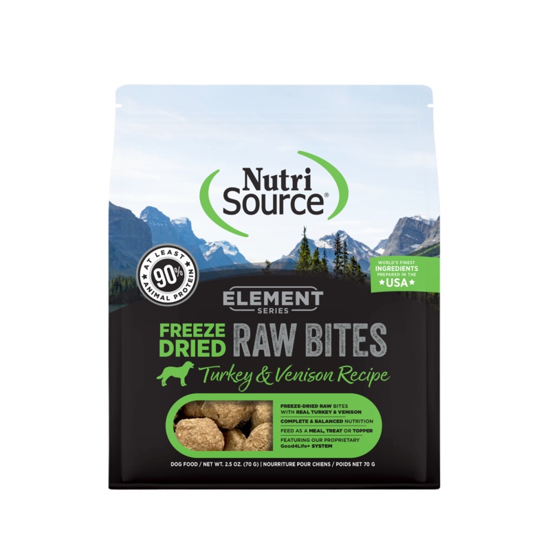NutriSource Element Series Turkey and Venison Recipe Freeze-Dried Raw Dog Food