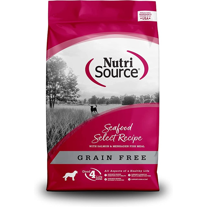 NutriSource Grain Free Seafood Select with Salmon Dry Dog Food