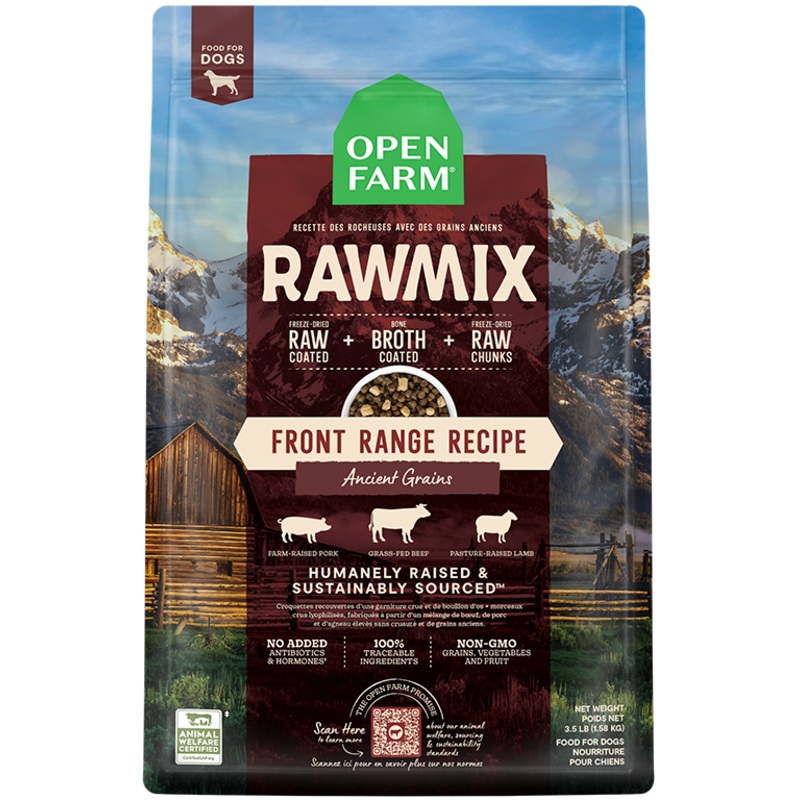 Open Farm Ancient Grains RawMix Front Range Recipe Dog Food