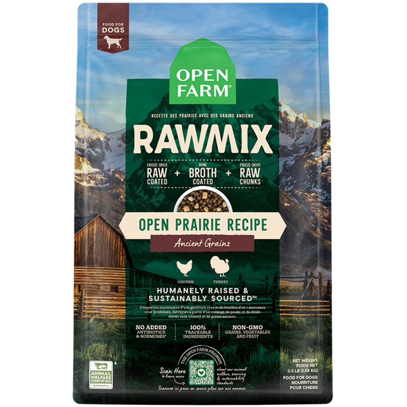 Open Farm Ancient Grains RawMix Open Prairie Recipe Dog Food