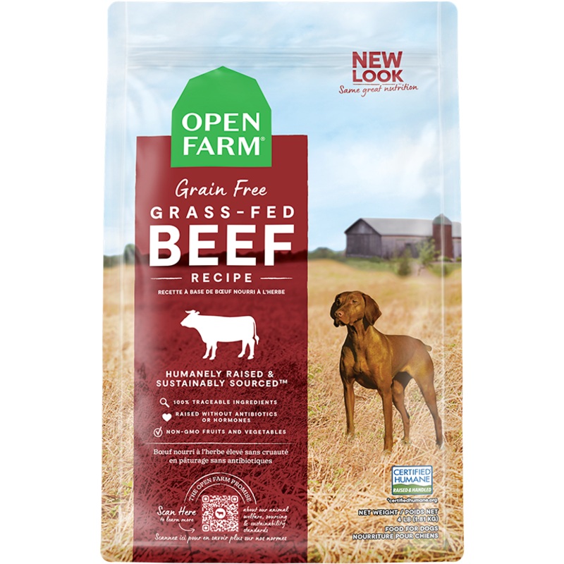 Open Farm Grain-Free Grass-Fed Beef Dry Dog Food