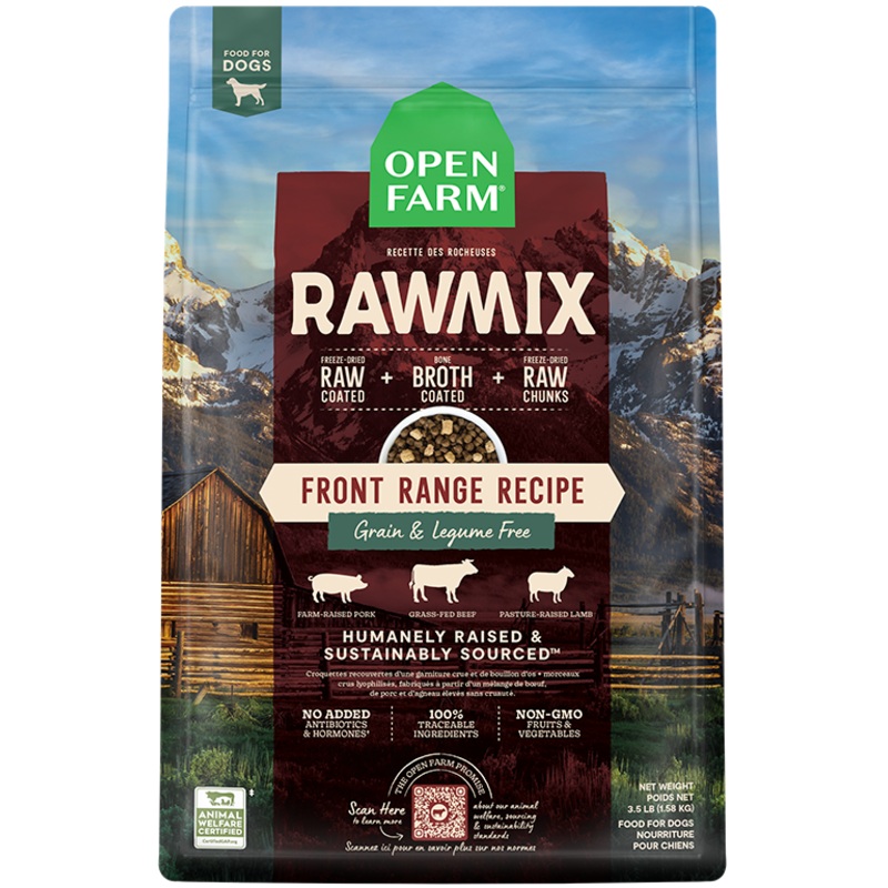 Open Farm Grain-Free RawMix Front Range Recipe Dog Food