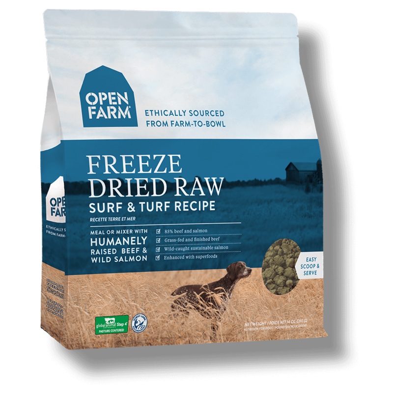Open Farm Grain Free Surf & Turf Recipe Freeze Dried Raw Dog Food