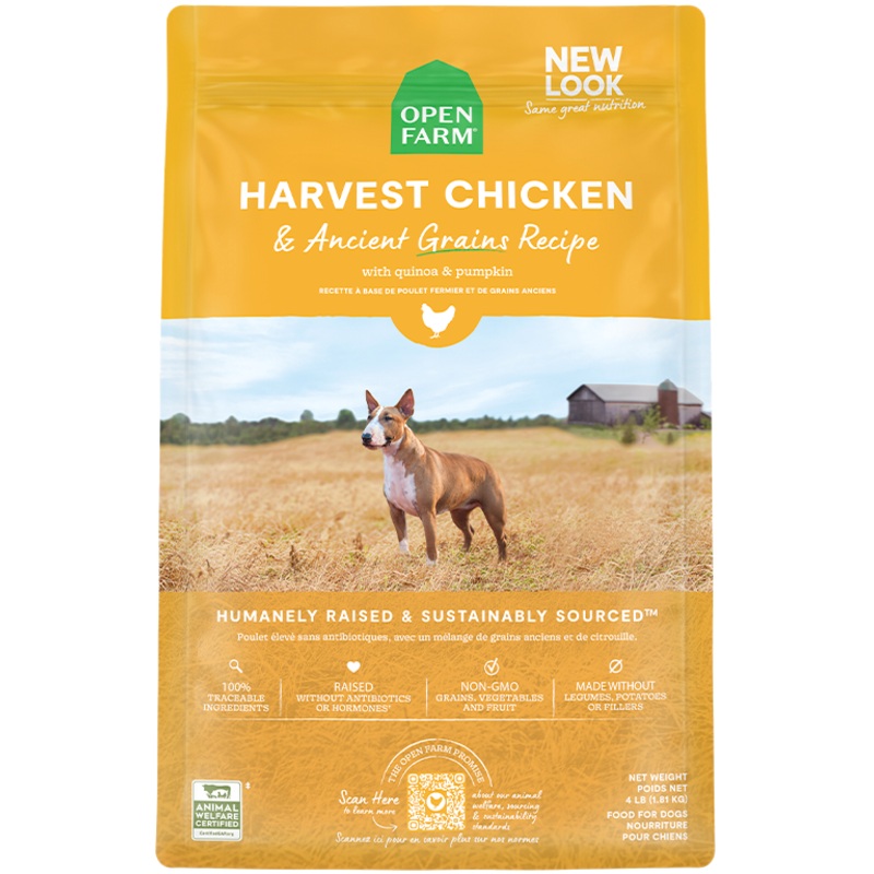 Open Farm Harvest Chicken & Ancient Grains Dry Dog Food