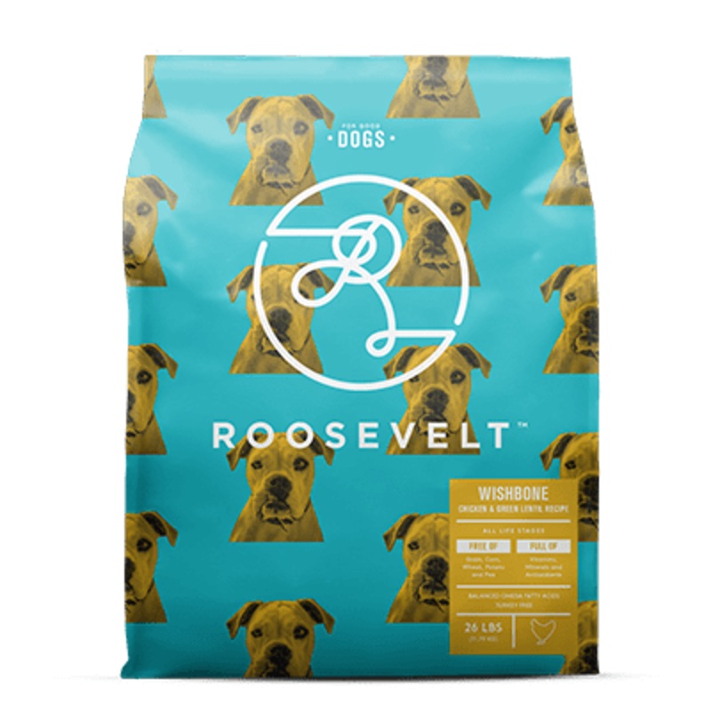 Roosevelt Wishbone Chicken and Green Lentil Grain Free Recipe Dry Dog Food