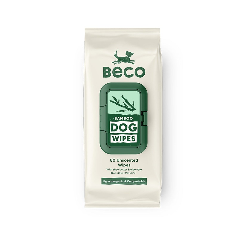 Beco Bamboo Dog Wipes - Unscented