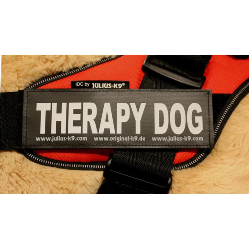 JULIUS-K9 IDC HARNESS LABEL & PATCH : THERAPY DOG