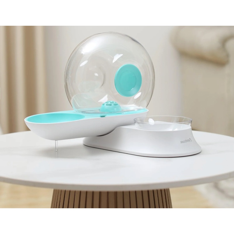 MCLOVINS GRAVITY WATERER AND FEEDER - CATS AND SMALL DOGS