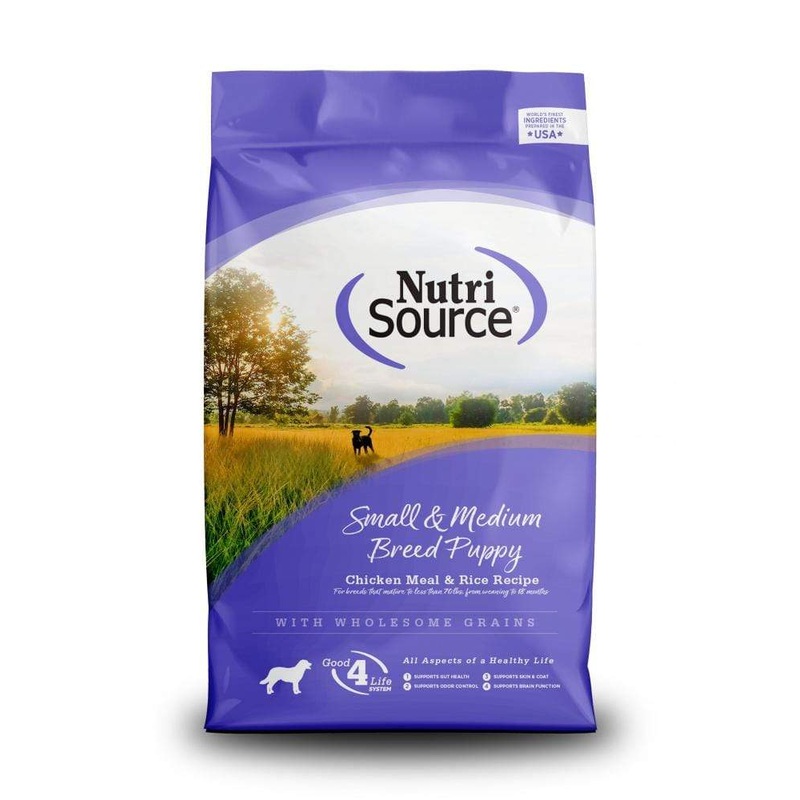 NutriSource Small & Medium Breed Puppy Chicken & Rice Dry Dog Food
