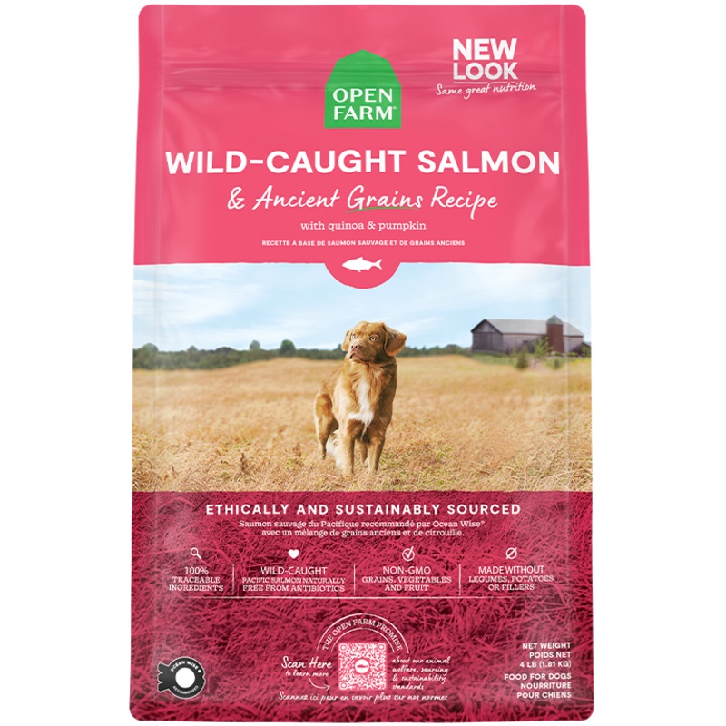 Open Farm Wild Caught Salmon & Ancient Grains Dry Dog Food