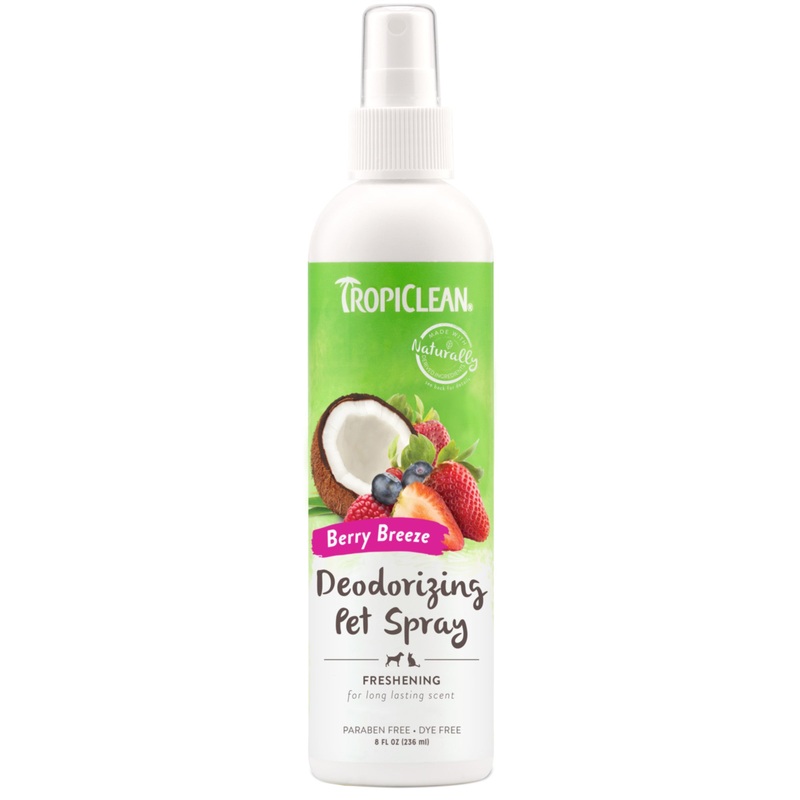 TROPICLEAN BERRY BREEZE DEODORIZING PET SPRAY