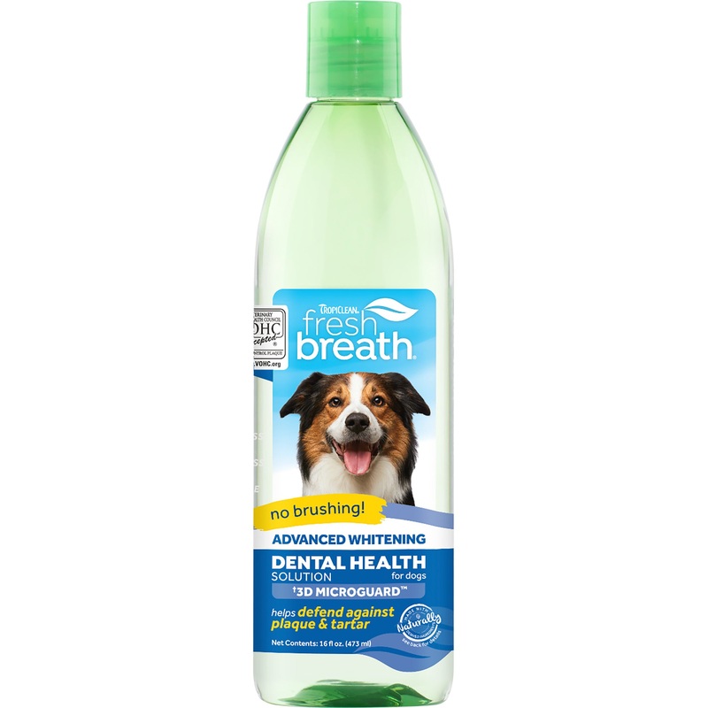 TROPICLEAN FRESH BREATH ADVANCED WHITENING DENTAL HEALTH SOLUTION