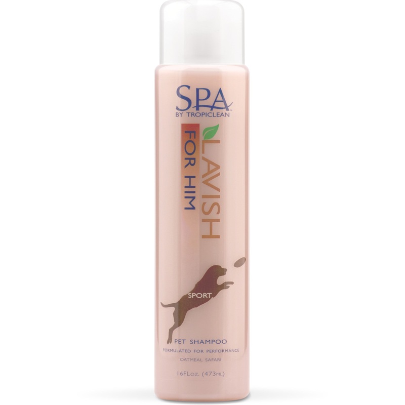 TROPICLEAN LAVISH FOR HIM OATMEAL SAFARI PET SHAMPOO