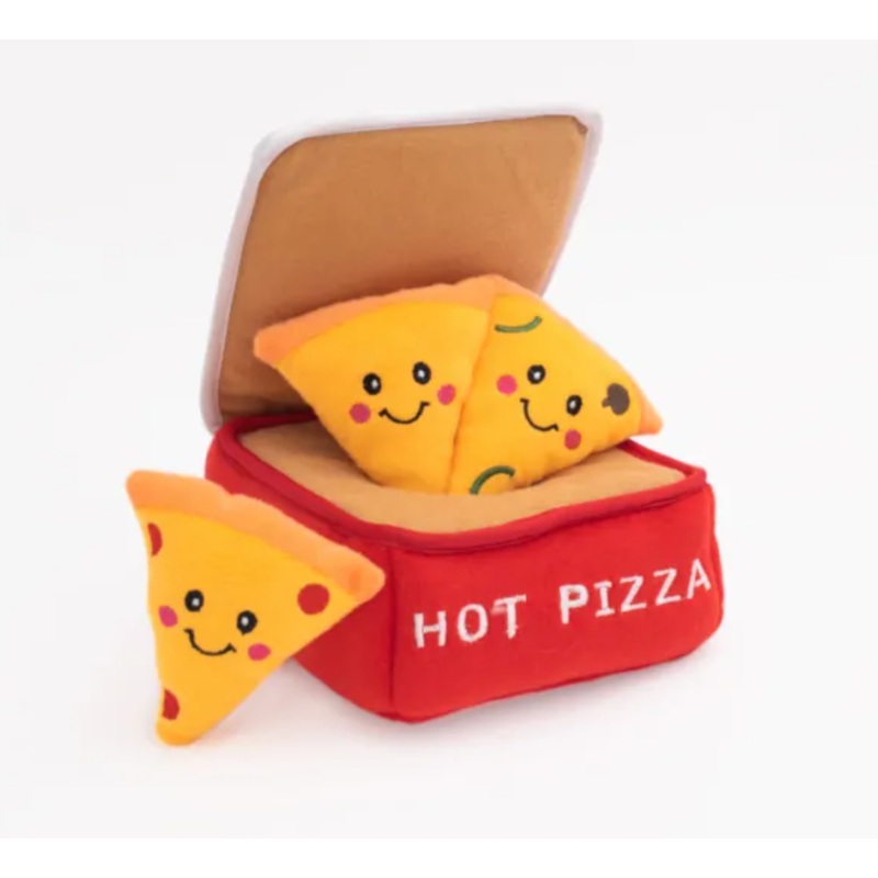 ZIPPY PAWS BURROW DOG TOY - PIZZA BOX