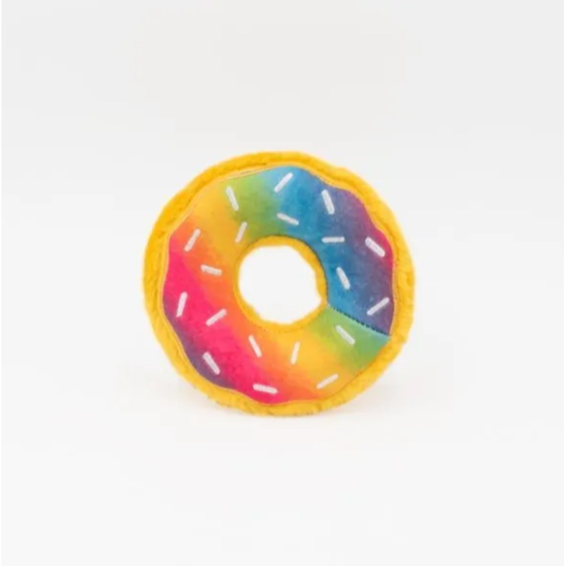 ZIPPY PAWS DONUTZ DOG TOY - RAINBOW