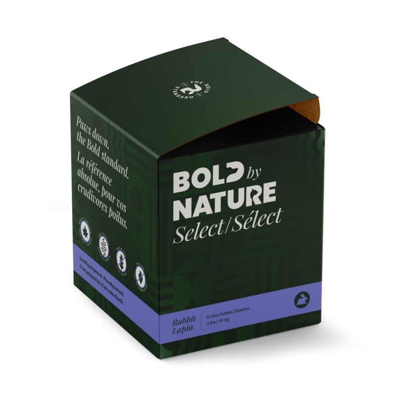 BOLD BY NATURE SELECT DOG RAW : RABBIT BOX