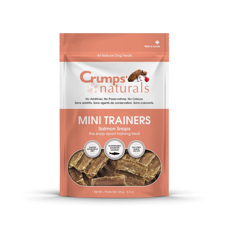 CRUMPS NATURALS SALMON SNAPS MINI TRAINER DOG TREATS