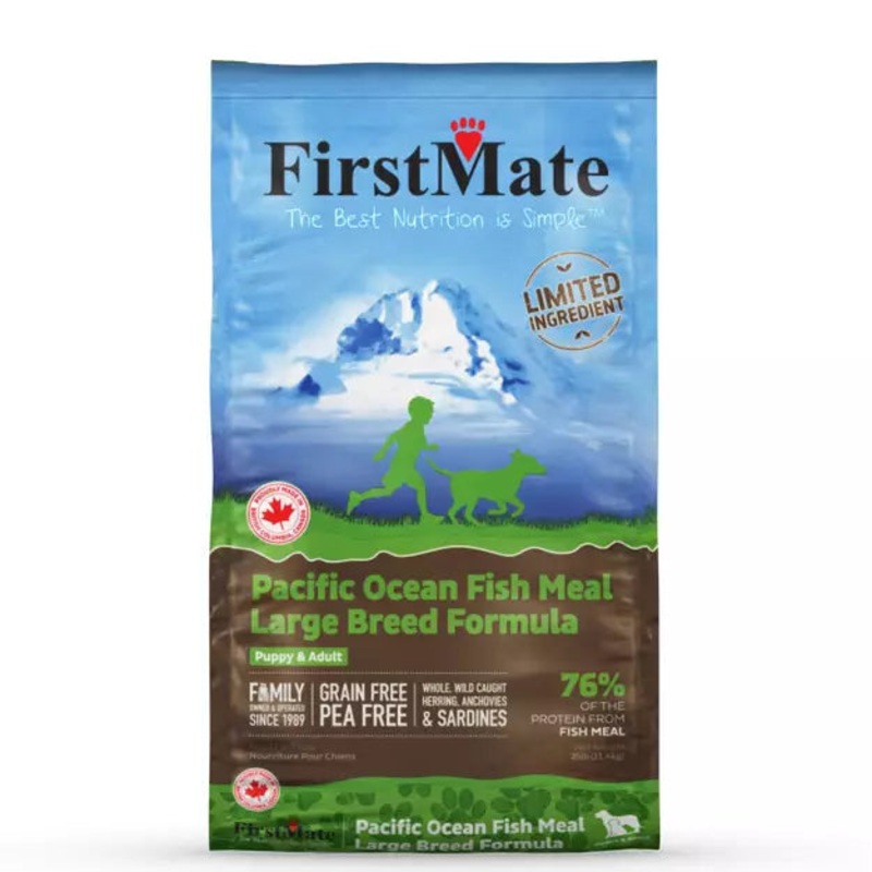 FIRSTMATE GRAIN FREE LIMITED INGREDITENT PACIFIC OCEAN FISH LARGE BREED FORMULA DRY DOG FOOD