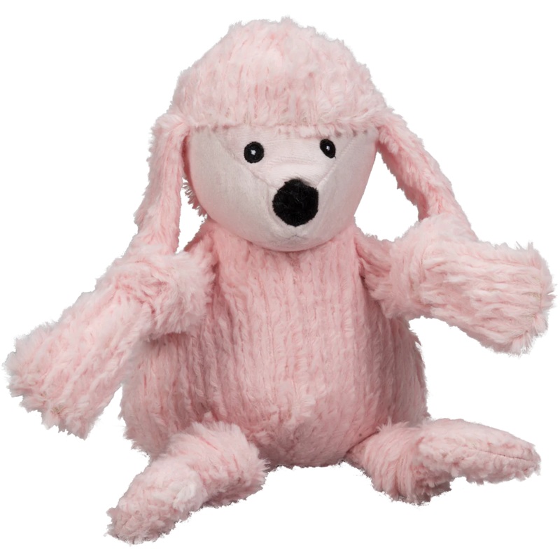 HUGGLE HOUNDS DIVA THE PINK POODLE KNOTTIE DOG TOY