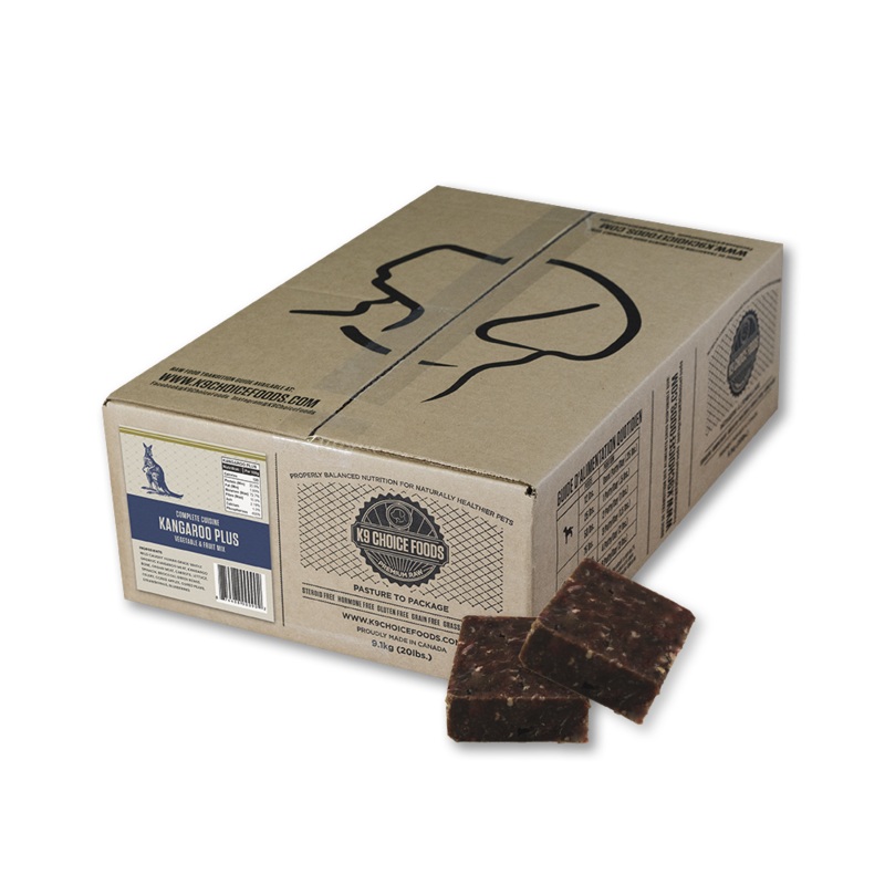 K9 Choice Foods Just Kangaroo Plus Frozen Dog Food 9.1 kg