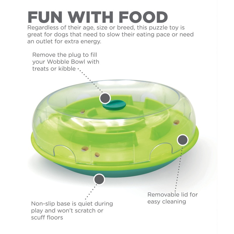 NINA OTTOSSON WOBBLE BOWL PUZZLE DOG TOY