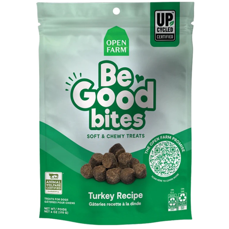 OPEN FARM BE GOOD BITES TURKEY RECIPE DOG TREATS