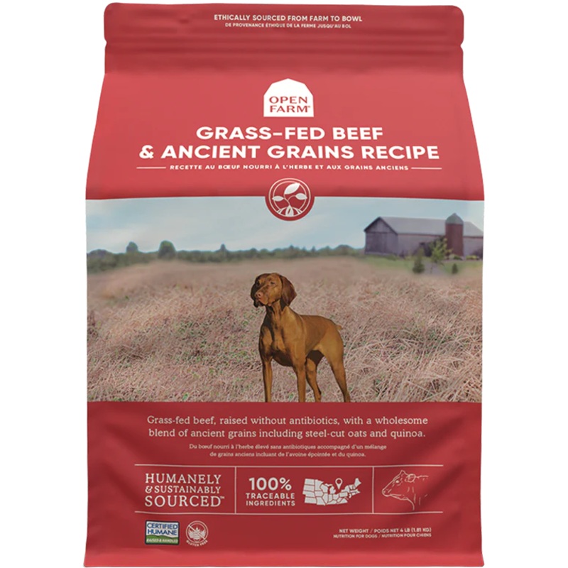 OPEN FARM GRASS-FED BEEF & ANCIENT GRAINS DRY DOG FOOD