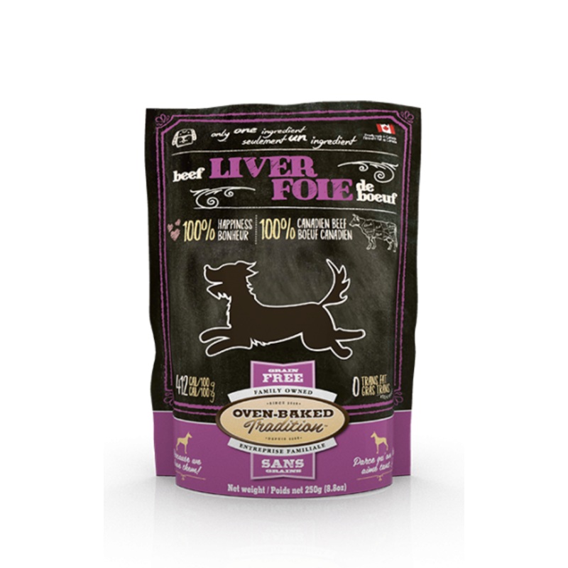 OVEN BAKED TRADITION DOG ALL NATURAL GRAIN-FREE TREATS FOR DOGS  BEEF LIVER