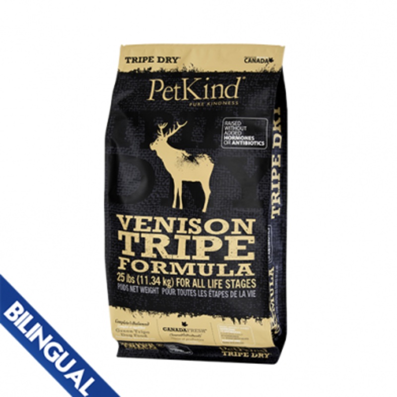 PETKIND TRIPE DRY GREEN VENISON TRIPE FORMULA DRY  DOG FOOD