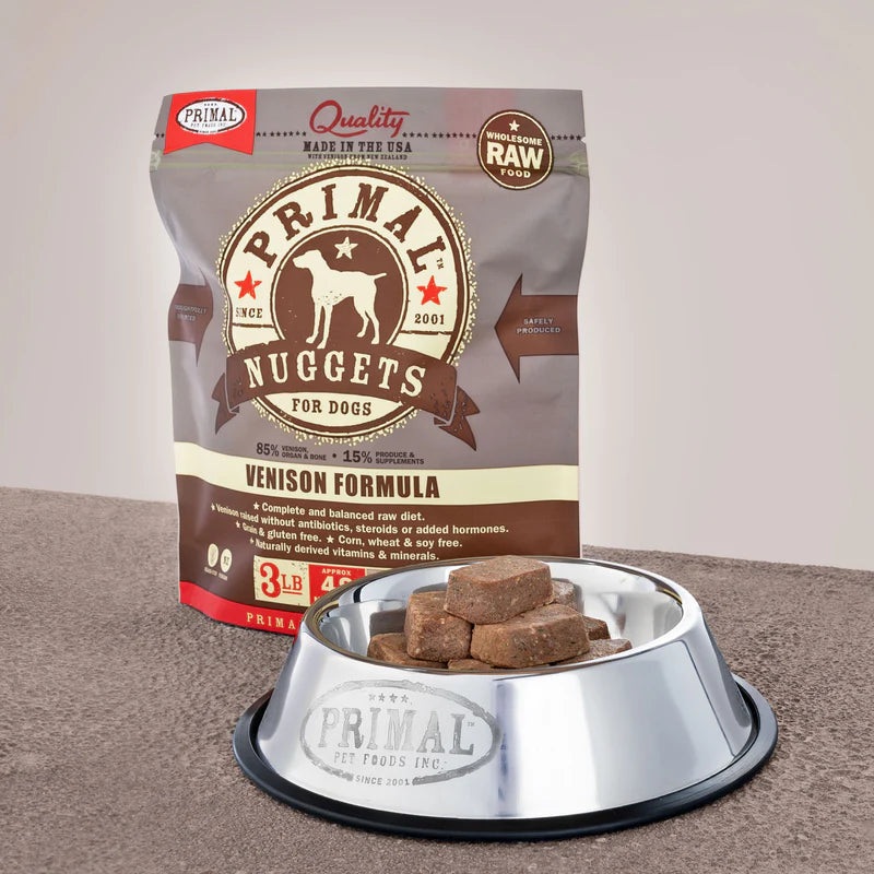 PRIMAL CANINE RAW FROZEN NUGGETS - VENISON