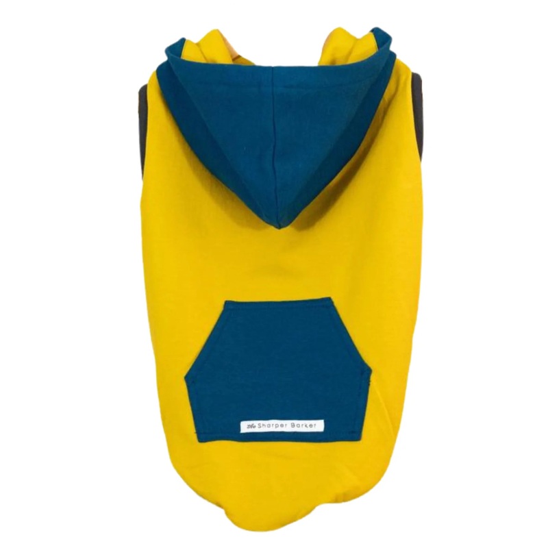 SHARPER BARKER FLEECE HOODIES COLOR BLOCK : NUGGET