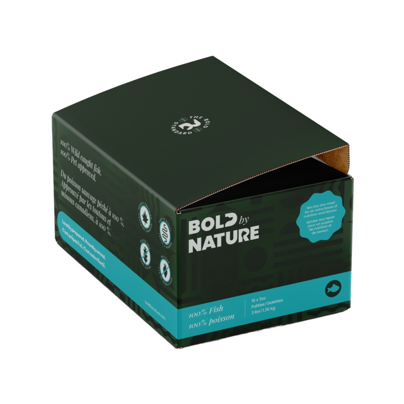 BOLD BY NATURE 100% WILD CAUGHT FISH TOPPER FOR DOGS & CATS 3LB