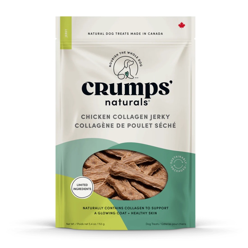 CRUMPS NATURALS CHICKEN COLLAGEN JERKY DOG TREATS