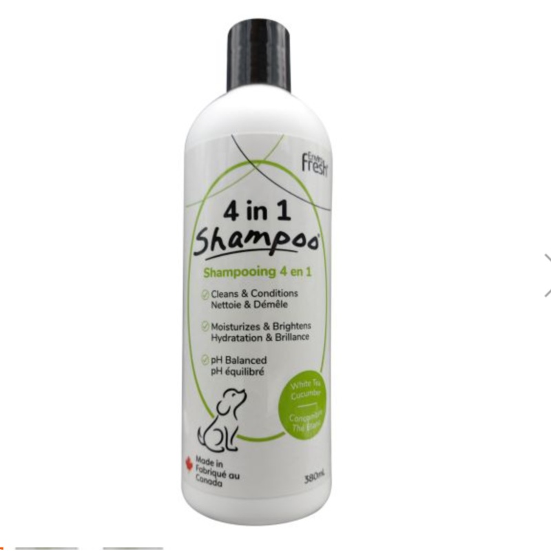 ENVIRO FRESH 4 IN 1 DOG SHAMPOO - WHITE TEA AND CUCUMBER