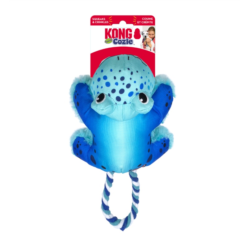 KONG COZIE TUGGZ FROG DOG TOY