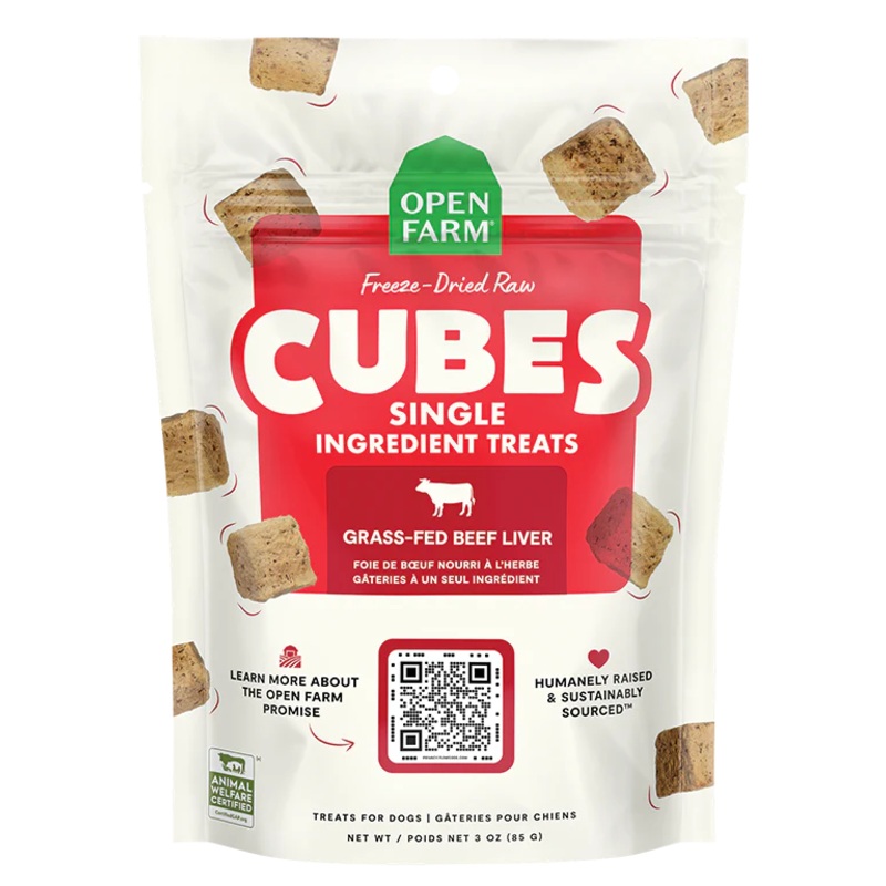 OPEN FARM FREEZE-DRIED RAW BEEF LIVER DOG TREATS