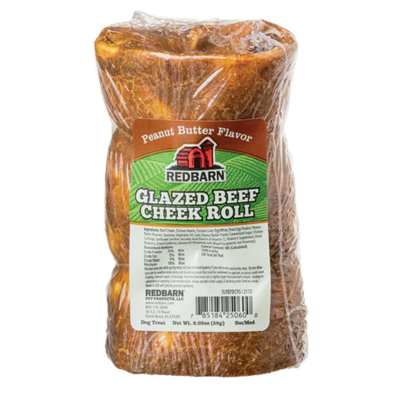 Red Barn Glazed Cheek Beef Roll - Peanut Butter Flavor - SM/MD